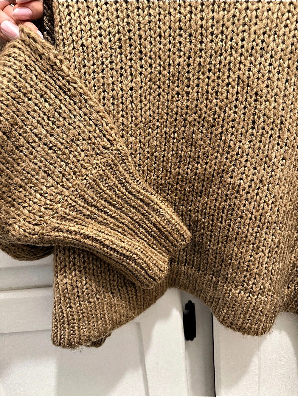 Brown Cowl Neck Sweater Like New - Picture 3 of 4